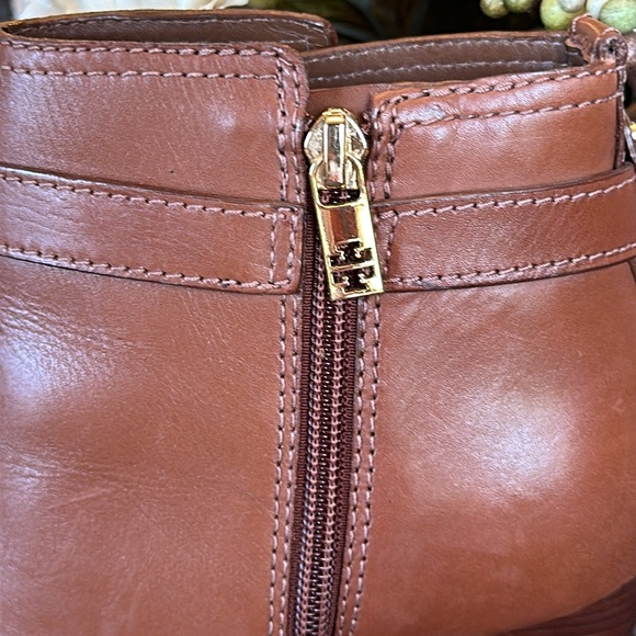 Tory Burch Leather Ankle Boots Sz 8 - Picture 4 of 13